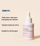 Benefits, Triple action: dark spots anti-ageing and radiance, Targeted enhanced action, Suitable for all skin types