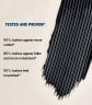Tested and proven*, 90%: lashes appear more curled*, 80%: lashes appear fuller and more volumised*, 90%: lashes feel nourished*