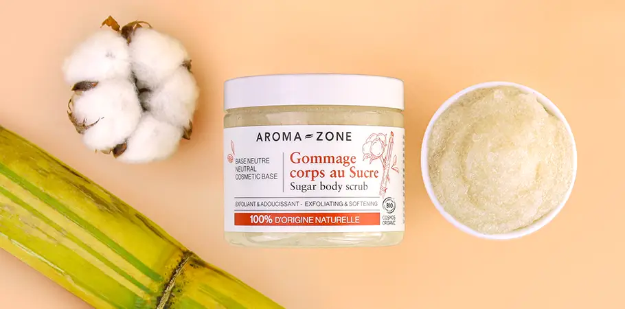 Gommage Corps au Sucre BIO exfoliant et adoucissant AromaZone