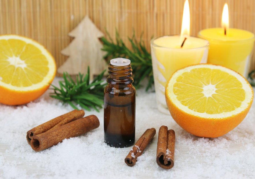Lot douceur de Noël huiles essentielles orange douce-cannelle
