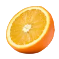 Le jus d'une orange