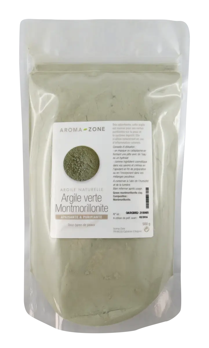 Argile verte montmorillonite