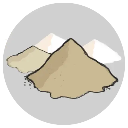 Polvere vettore (Argilla, Riso, Avena...)