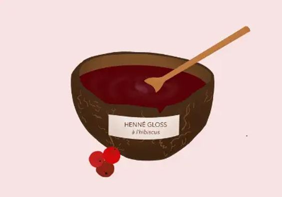 Henné gloss à l'hibiscus par Chap Chap