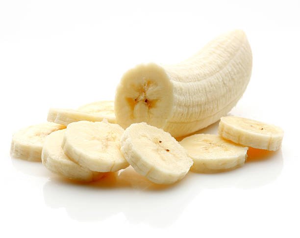 Banane gelée en morceaux