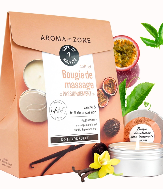 Kit cosmétique maison Bougie de massage Passionnément
