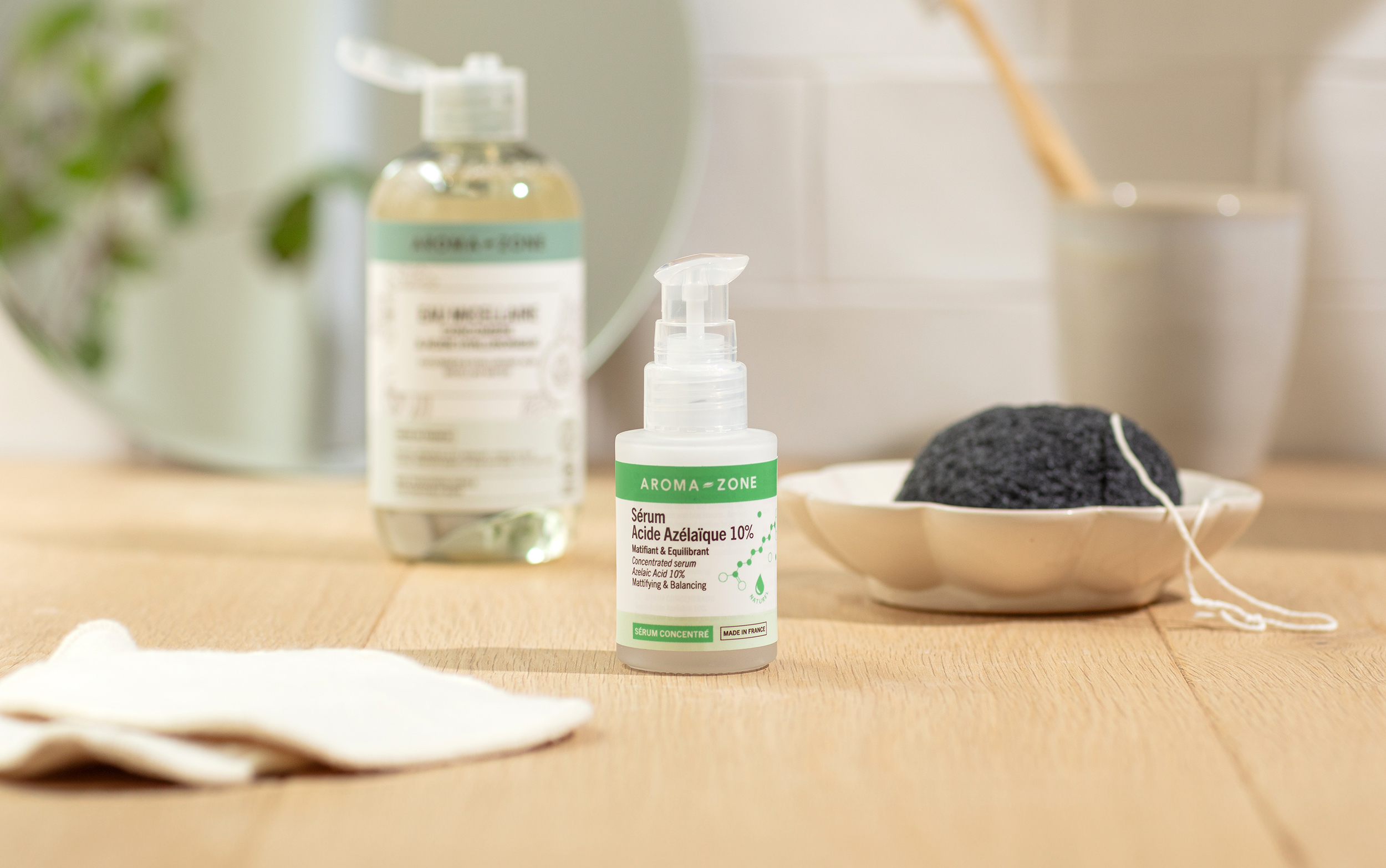 Sérum Concentré à L'Acide Azélaïque 10% Aroma-Zone - Ciblé Peaux Mixtes à Grasses - 30ml - Hydratant Et Raffermissant