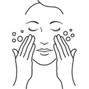 Pain lavant BIO sans savon Douceur : Etape 3 - Appliquer sur l’ensemble du visage