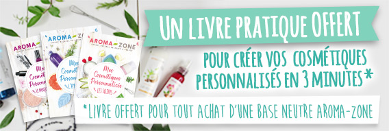Un livre pratique offert : mes cosmétiques personnalisés les soins
