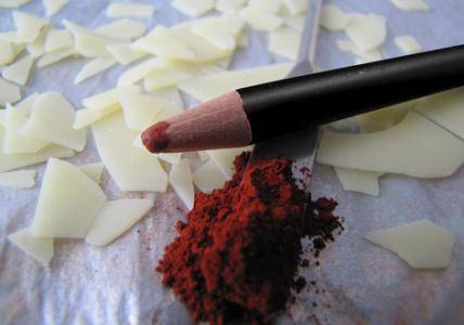 Recette Crayon pour les lèvres Rouge Orangé