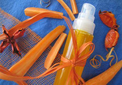 Recette Spray énergisant bi-phase Abricot & Carotte visage et corps 