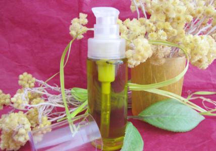 Recette Huile de massage facial ayurvédique - Immortelle & Basilic sacré