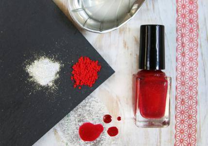 Recette Vernis à ongles Red Glitter