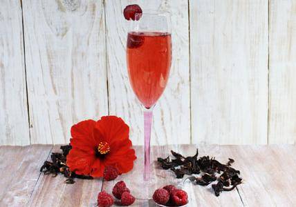 Recette Champagne Fleur d'Hibiscus & Framboise