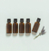 Flacons DIN18 en verre ambré 30 ml avec codigouttes (lot de 5)