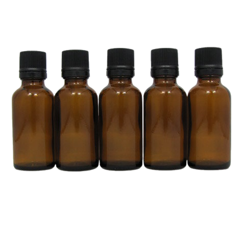 Flacon aromatherapie 30ml verre brun avec codigoutte
