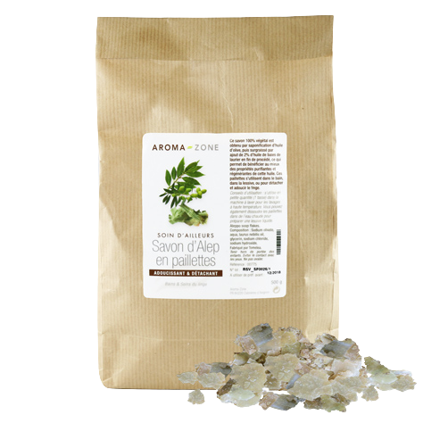 Paillettes de Savon d'Alep enrichi en huile de baies de Laurier