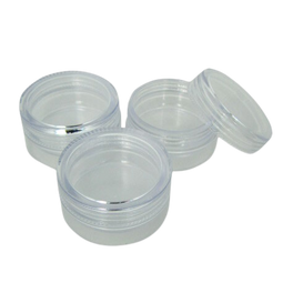 Petits pots en plastique transparent 10 g (lot de 3)