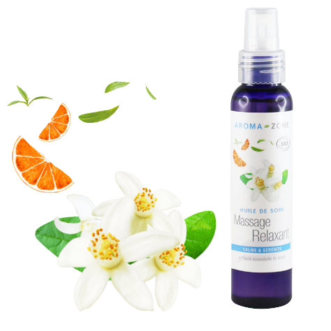 Huile de soin BIO Massage relaxant