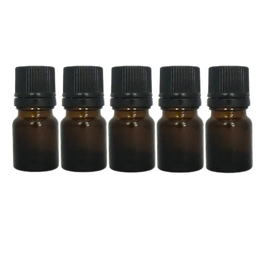 Flacons DIN18 en verre ambré 2.5 ml Marmotte avec codigouttes (lot de 5)