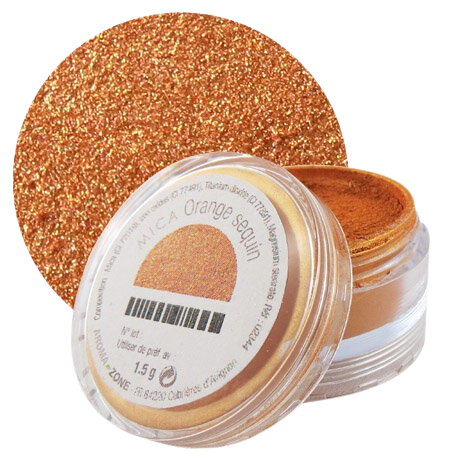 Poudre Mica Orange sequin