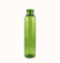 Flacon transparent PET recyclé vert anis 100 ml - 24/410 - sans bouchage