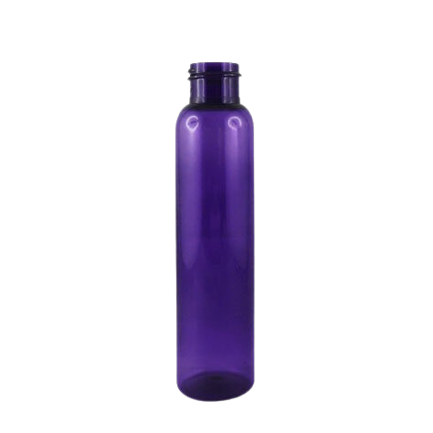 Flacon transparent PET recyclé violet aubergine 100 ml - 24/410 - sans bouchage