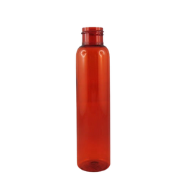 Flacon transparent PET recyclé orange 100 ml - 24/410 - sans bouchage