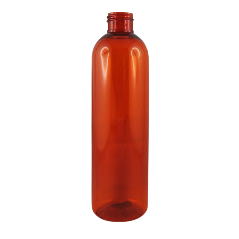 Flacon transparent PET recyclé recyclé orange 250 ml - 24/410 - sans bouchage