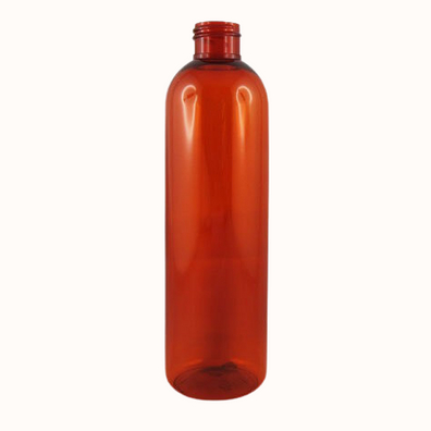 Flacon transparent PET recyclé recyclé orange 250 ml - 24/410 - sans bouchage