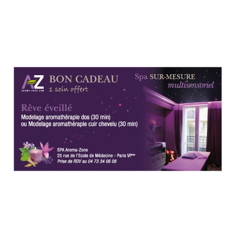 Bon cadeau SPA Aroma-Zone Rêve éveillé de 45€