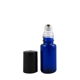 Flacon Roll-on 5mL en verre coloré bleu