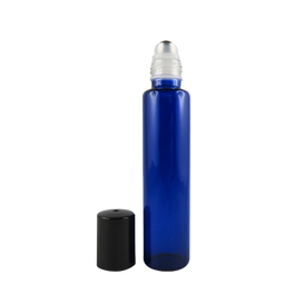 Roll-on en verre coloré bleu 30 ml