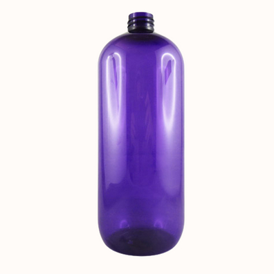 Flacon PET recyclé coloré violet 1L  - 28/410 - sans bouchage