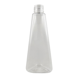 Flacon PET transparent Prisme 100 ml - 20/410 - sans bouchage