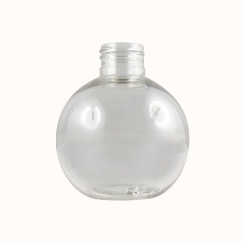 Flacon boule PET cristal 150 ml - 24/410 - sans bouchage