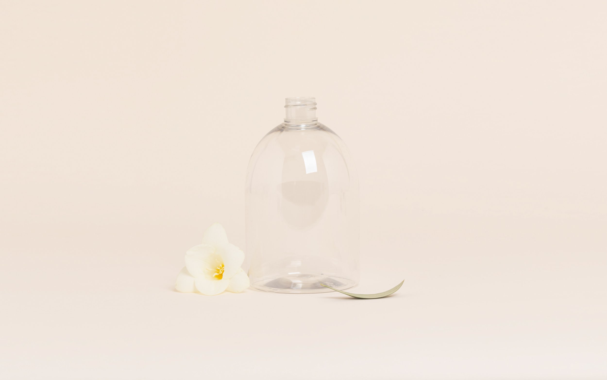 Flacon PET transparent 500 ml - 24/410 - sans bouchage