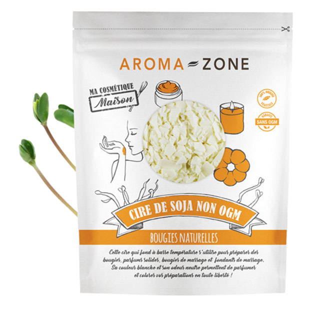 Cire de soja (sans OGM) pour bougie - Aroma-Zone
