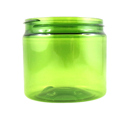 Pot PET recyclé vert BASIC 200 ml - sans bouchage