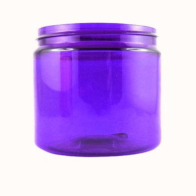 Pot PET recyclé violet BASIC 200 ml - sans bouchage