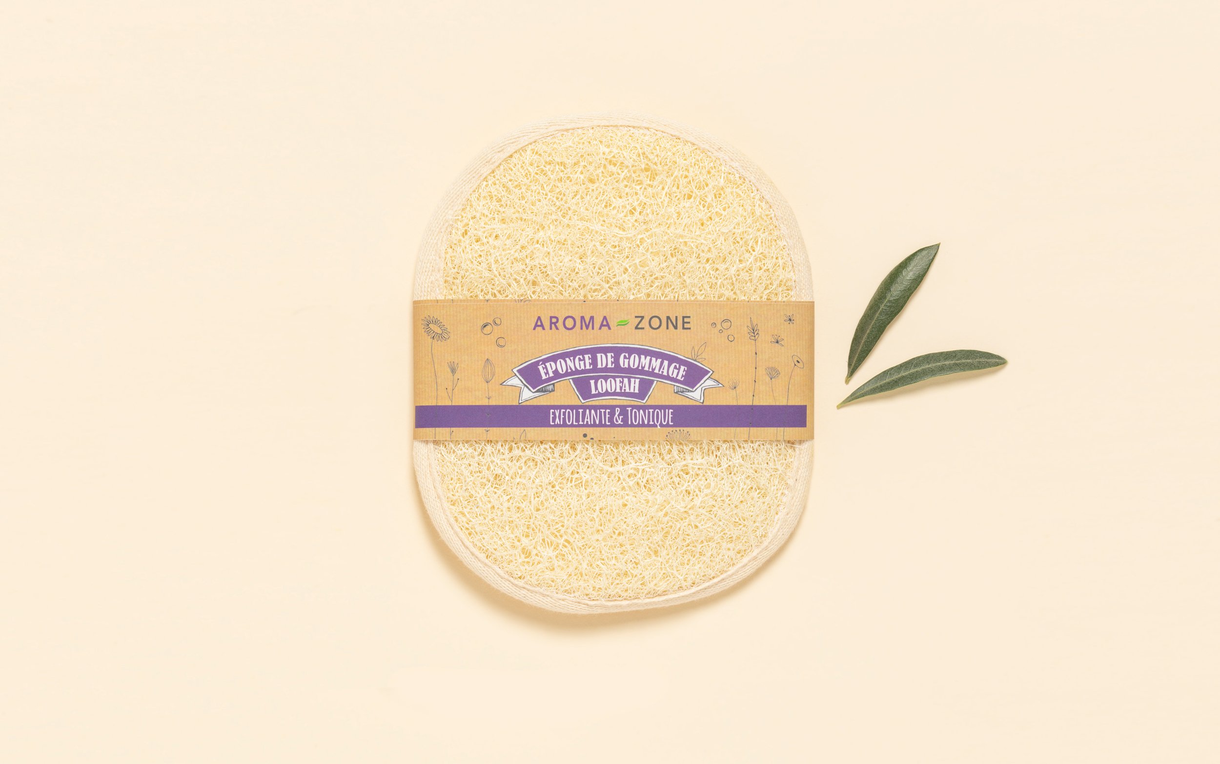 Loofah éponge de gommage ovale AromaZone