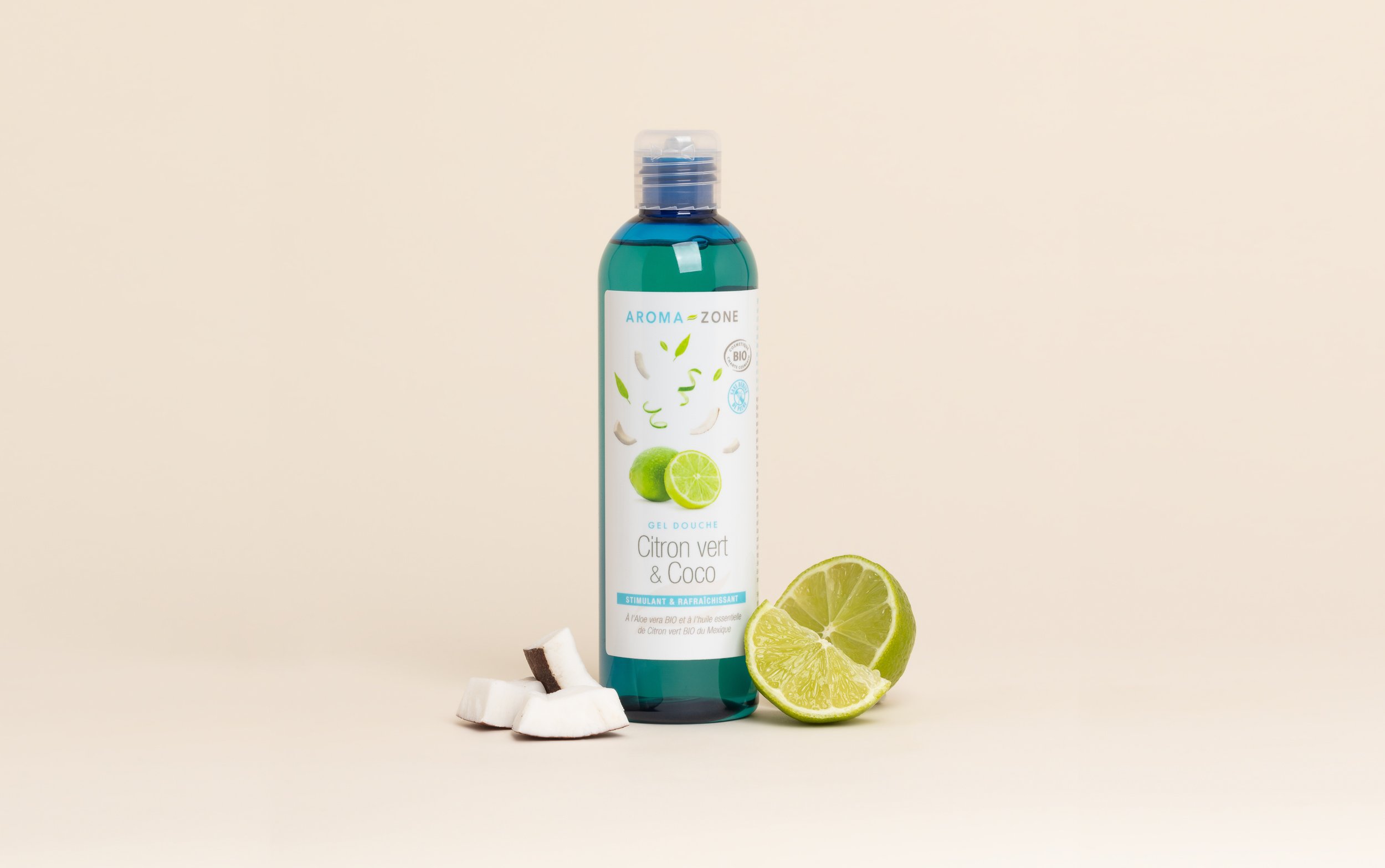Gel douche Citron vert & Coco - BIO et sans palme