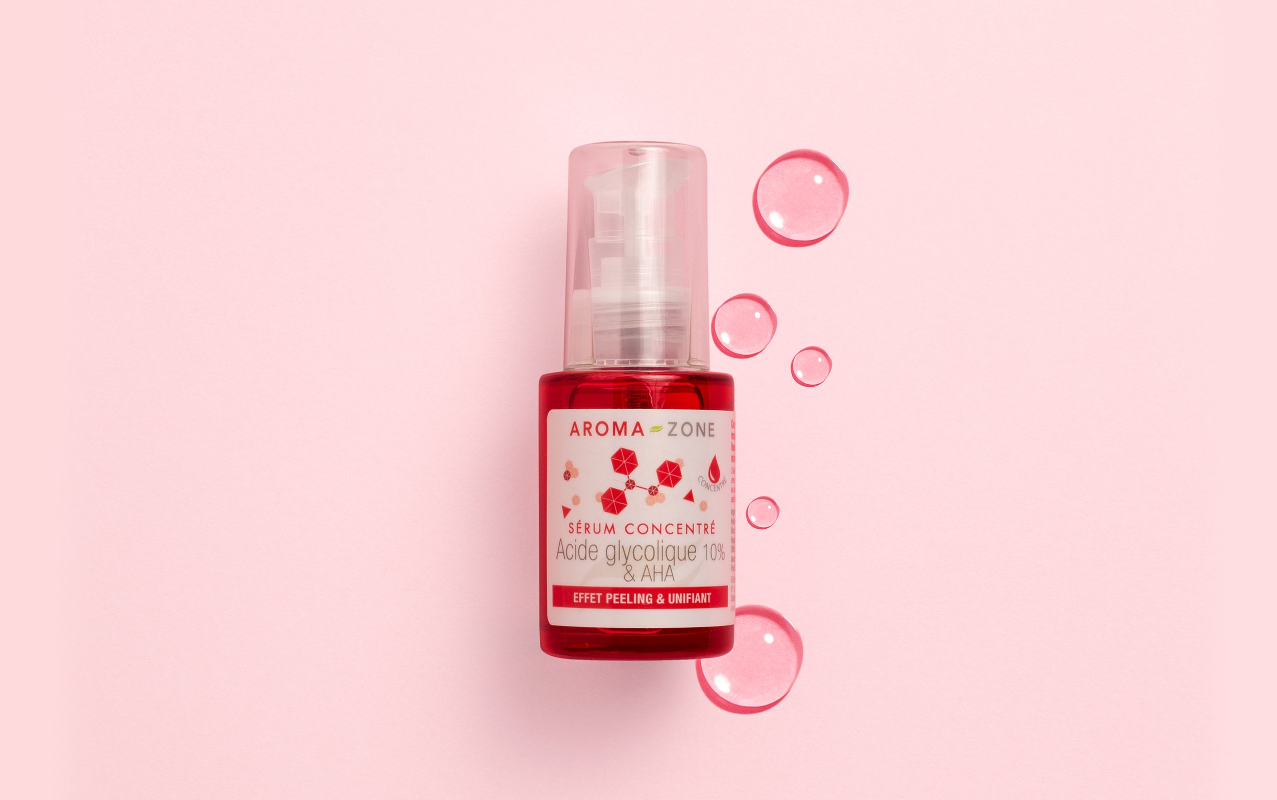 Sérum visage concentré Acide glycolique 10% & AHA