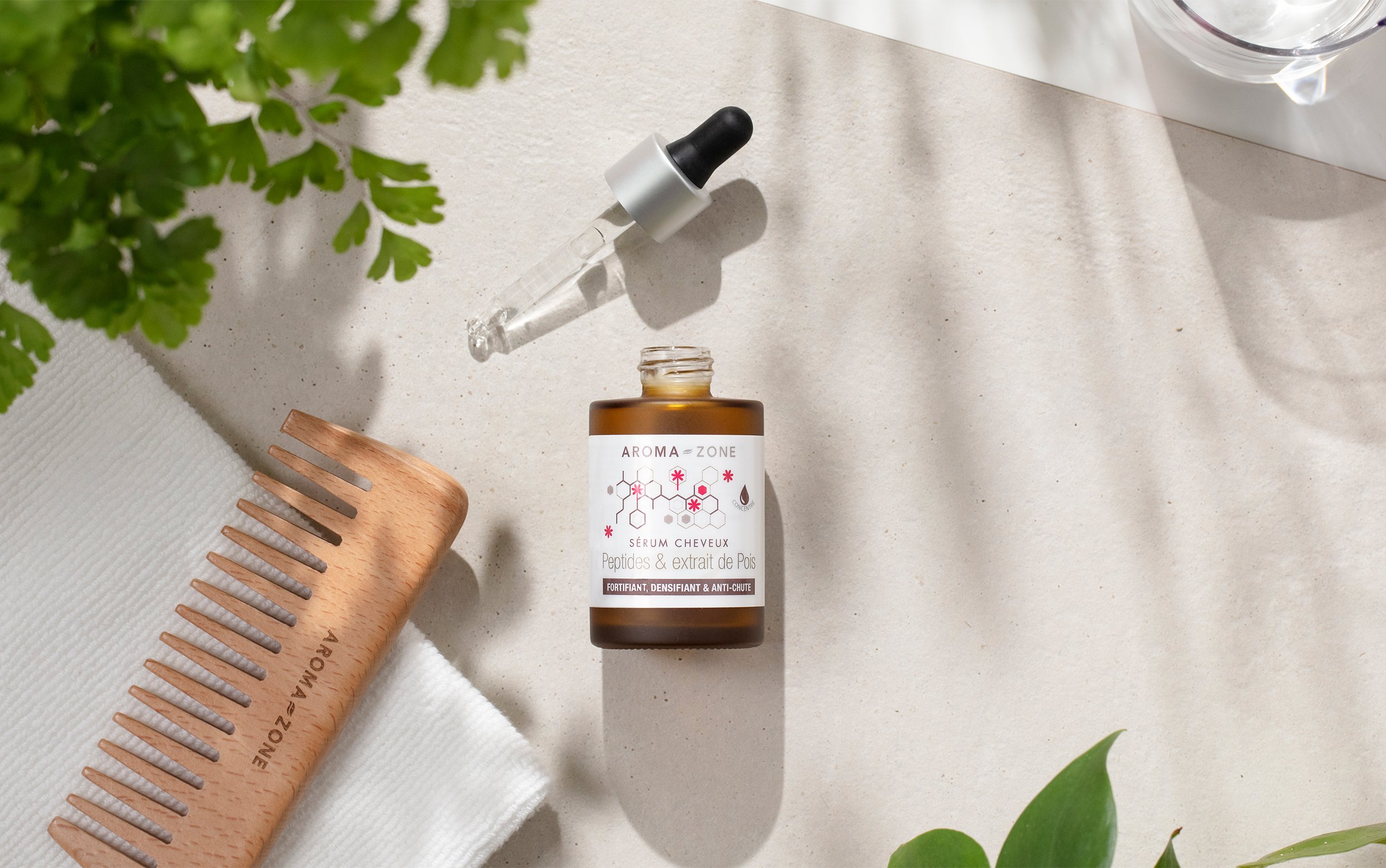 Siero anti-caduta per capelli Peptidi ed estratto di pisello