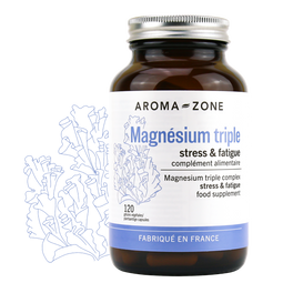 Magnésium triple 120 gélules - Complément alimentaire