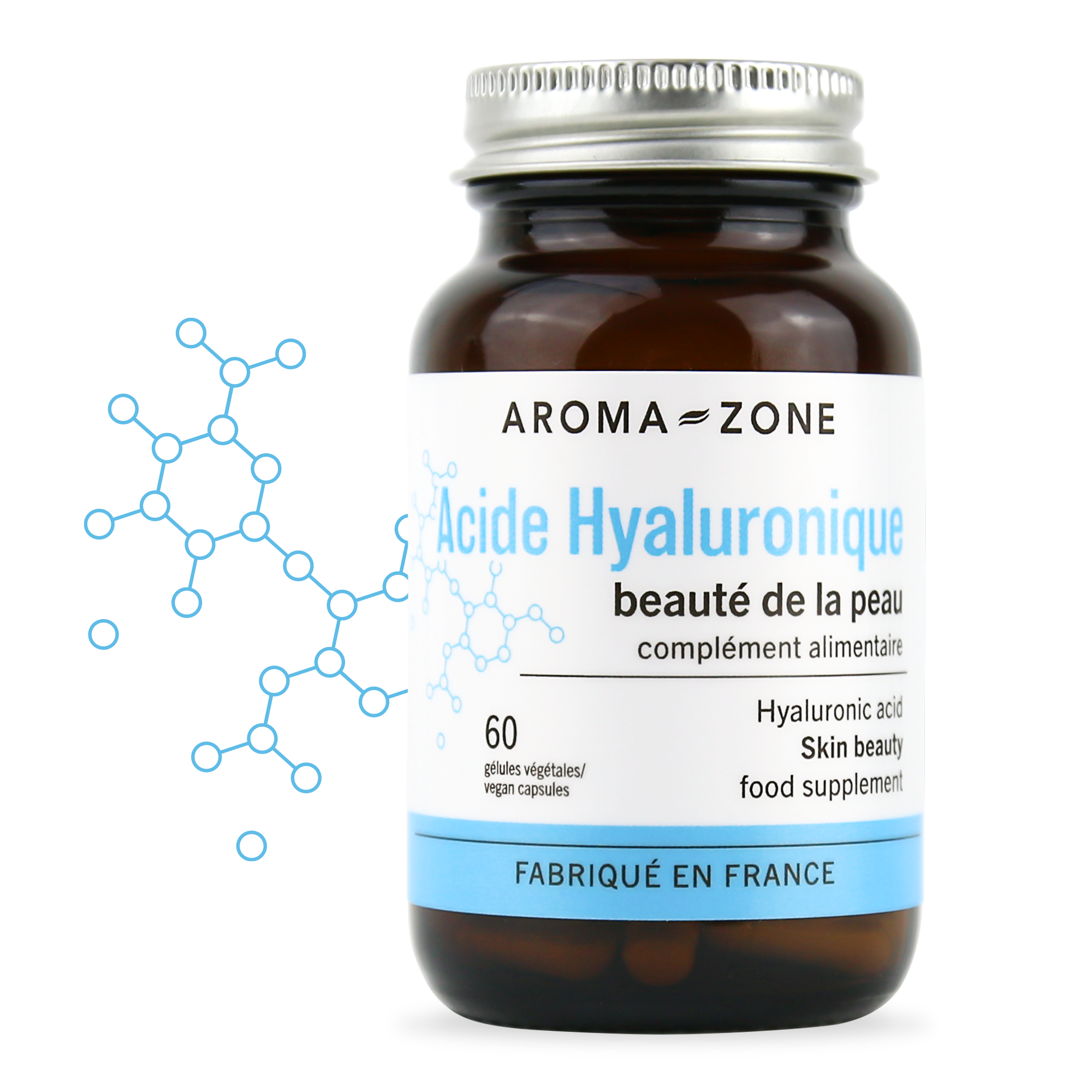 Acide hyaluronique - 60 gélules - Complément alimentaire