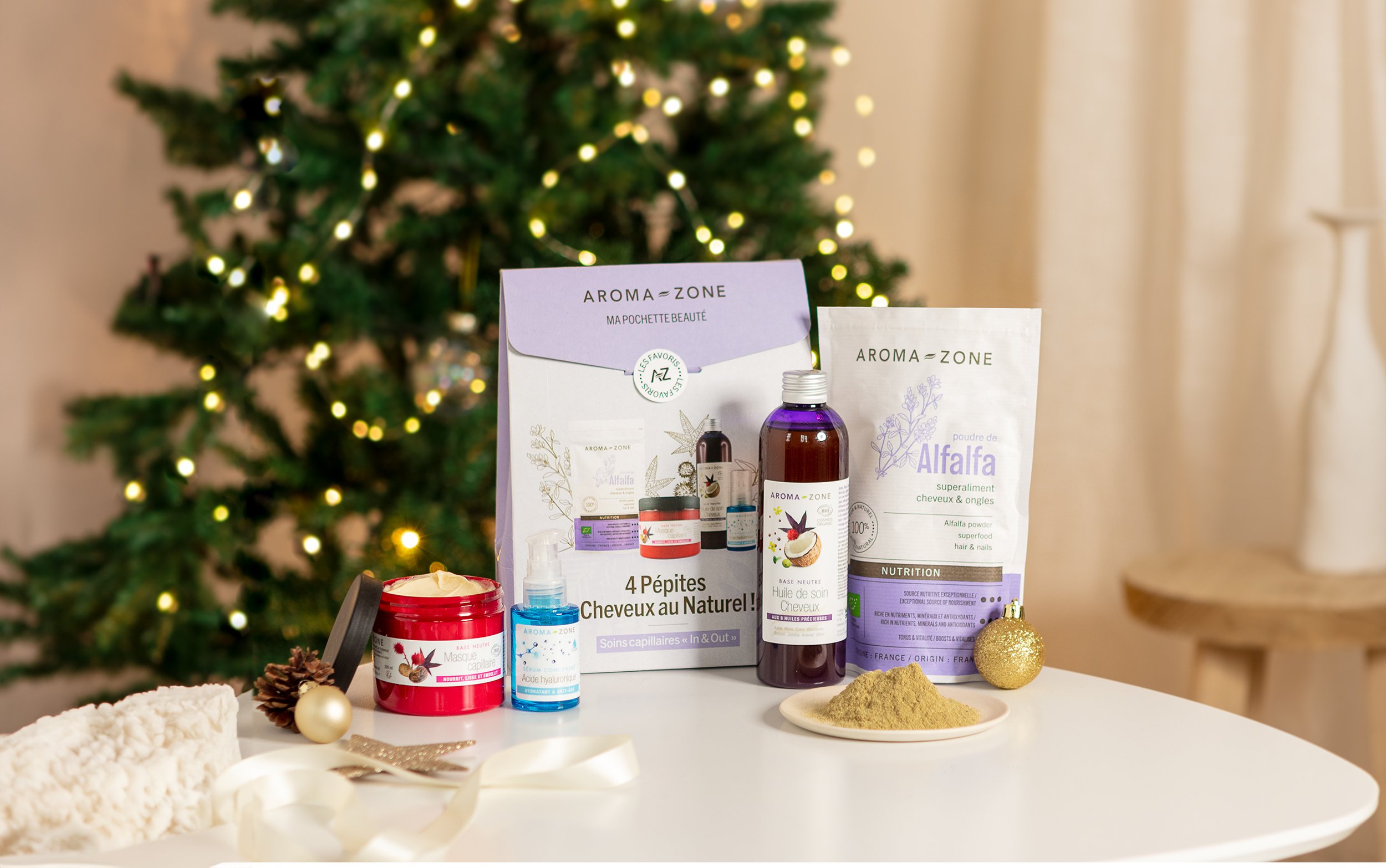  Confezione regalo - 4 prodotti naturali per la cura dei capelli