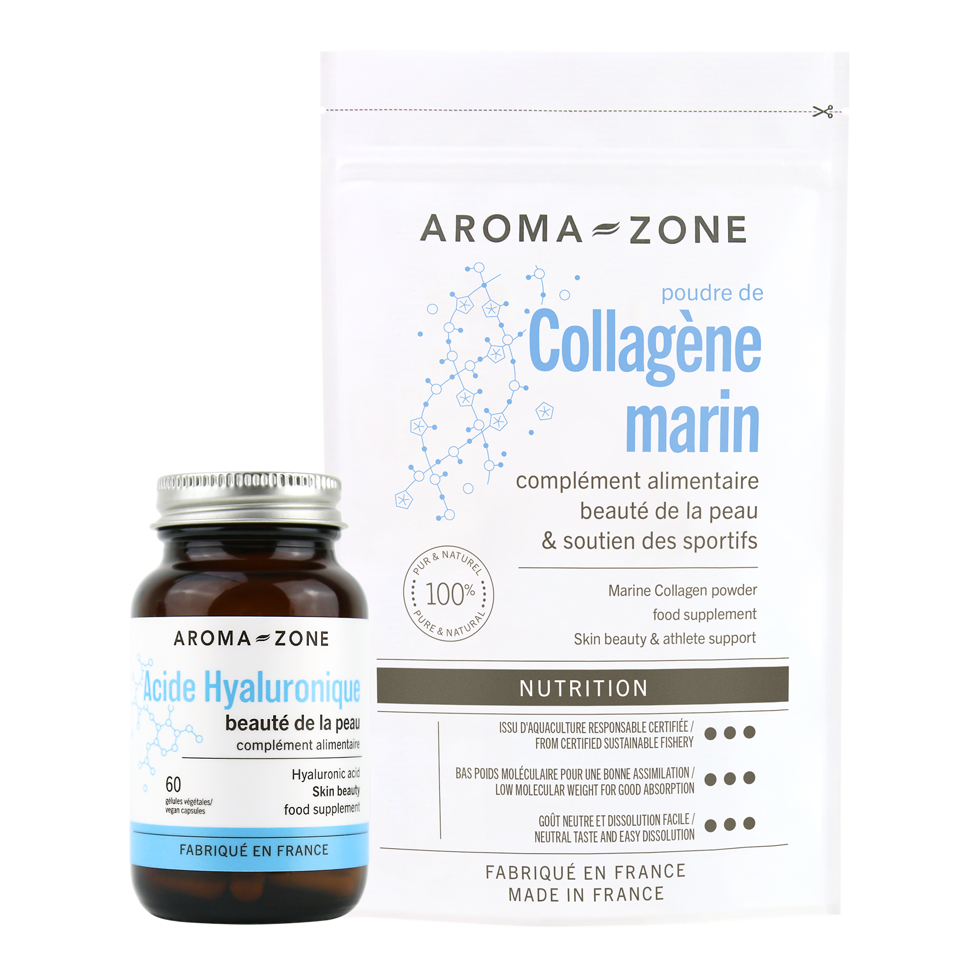 Cure Beauté antiâge Collagène & Acide hyaluronique AromaZone