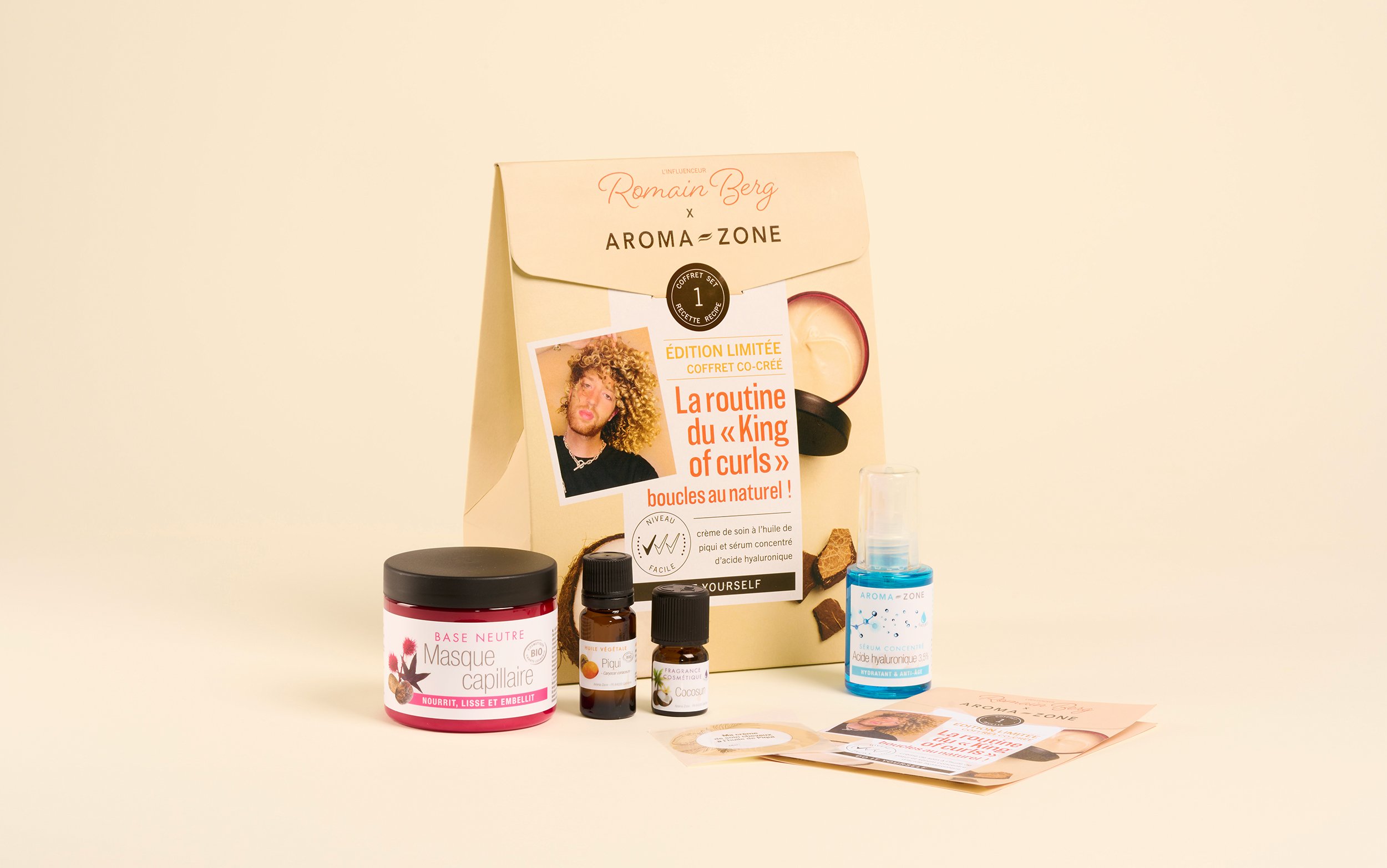 Routine cheveux bouclés naturels - coffret Romain Berg