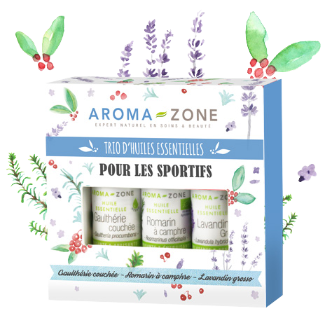 Coffret huiles essentielles Trio d'huiles essentielles - Pour les Sportifs